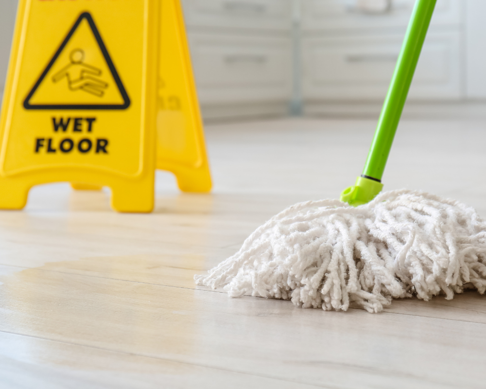 Kitchen safety floor
