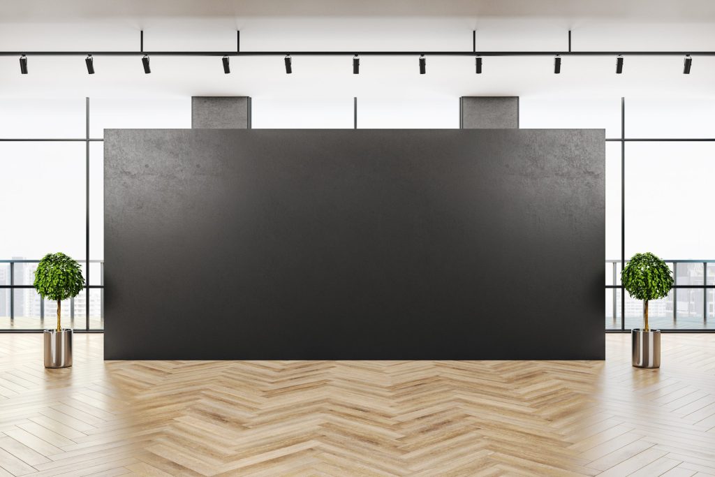 Modern office with newly fitted flooring